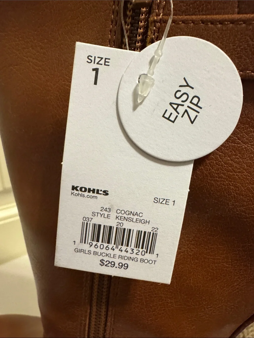 Sonoma Cognac Tall Heeled Riding Boots with Ankle Strap